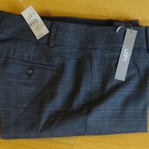 NWT LOFT ZOE Trouser Deluxe Plaid 10 P
